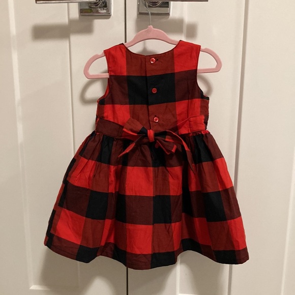 Buffalo Plaid Baby Dress - Picture 2 of 2